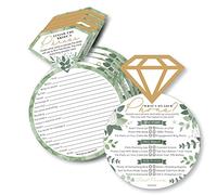 Big Dot of Happiness Boho Botanical Bride - 2 in 1 Greenery Bridal Shower e Wedding Party Cards - Activity Duo Games - Set di 20 pezzi