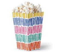 Big Dot of Happiness Fiesta - Scatole per popcorn, a tema messicano, scatole colorate per dolcetti, set da 12