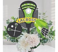 Big Dot of Happiness Lax to the Max - Lacrosse - Centrotavola - Set di 15 pezzi