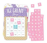 Big Dot of Happiness Scoop Up the Fun - Ice Cream - Carte e pennarelli - Sprinkles Party Bingo Game - Set di 18