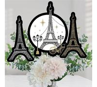 Big Dot of Happiness Set di 15 centrotavola a tema Parigi con stelle su Parigi
