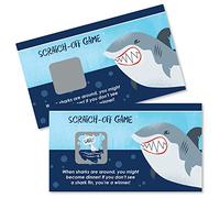 Big Dot of Happiness Shark Zone - Jawsome Shark Party o Compleanno gioco carte gratta - 22 pezzi