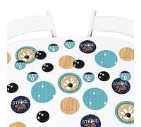 Big Dot of Happiness Strike Up the Fun - Bowling - feste di compleanno o baby shower giganti coriandoli - Decorazioni per feste - Grandi coriandoli 27 pezzi