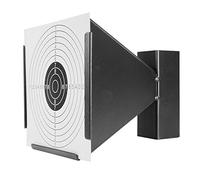 Big Dragon Bersaglio Softair Raccogli Pallini con 10 Target Inclusi e Supporto a Cono, Metallo (Bianco e Nero)