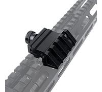 Big Dragon Metal Slitta Fucili Softair 20MM con Offset INCLINATA 45° Nero ME4037-B