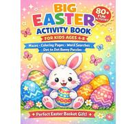 BIG Easter Activity Book for Kids Ages 4-8: Mazes, Coloring Pages, Word Searches & Dot to Dot Bunny Puzzles
