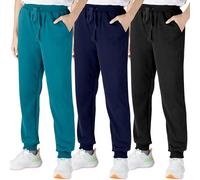 BIG ELEPHANT Confezione da 3 Pantaloni Sportivi per Bambini, Joggers in Cotone con Tasche e Coulisse Regolabile
