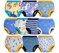 BIG ELEPHANT Pantaloni da Allenamento vasino per Bambini - 100% Cotone Mutande Unisex per pipì per Bambini Confezione da 10, 4 Anni