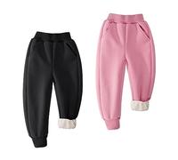 BIG ELEPHANT Pantaloni della Tuta Foderati in Pile per Ragazzi e Ragazze, Pantaloni da Jogging Atletici per Bambini