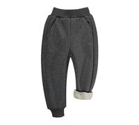 BIG ELEPHANT Pantaloni della Tuta Foderati in Pile per Ragazzi e Ragazze, Pantaloni da Jogging Atletici per Bambini
