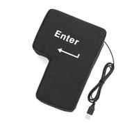 Big Enter Button Tasto Invio per colpire, cuscino per scoregge, tasto anti-stress cuscino con cavo USB per uffici, case private e viaggi d'affari
