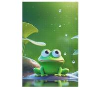Big Eyed Frog Legno Puzzle 1000 Pezzi,Per Adulti E Giovani,Challenge,Puzzle 3d Impossibili, Stampa Di Alta Qualità Regalo 78×53cm