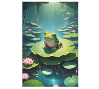 Big Eyed Frog Puzzle Games for Adults E Bambini - for Creativity And Mindfulness - Challenging Jigsaw Puzzles 1000 Pezzi for Family 78×53cm