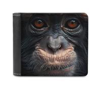 Big Face Monkey - Portafogli con stampa di scimmia, con scomparti multipli per carte di credito, per uomini e donne, Stile:, Taglia unica, MHXYZHW