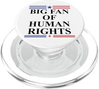 Big Fan of Human Rights Protest Sign Pro Democracy No Kings PopSockets PopGrip per MagSafe