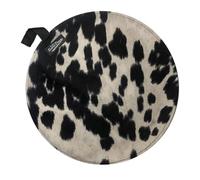 Big Fat Snare Drum - Cow Moo Faux Suede 14” (Black)