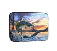 Big Fish - Borsa per computer da 30,5 cm, con motivo a pesci, adatta per viaggi d'affari e pendolarismo