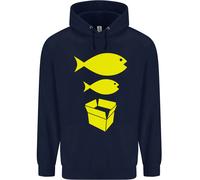 Big Fish Little Fish Cartone Scatola Musica Bambini Felpa con Cappuccio