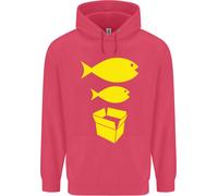 Big Fish Little Fish Cartone Scatola Musica Bambini Felpa con Cappuccio