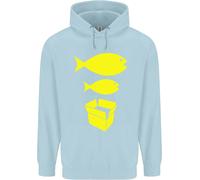 Big Fish Little Fish Cartone Scatola Musica Bambini Felpa con Cappuccio