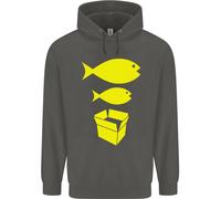 Big Fish Little Fish Cartone Scatola Musica Bambini Felpa con Cappuccio