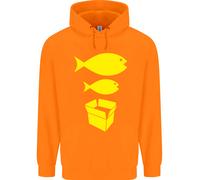Big Fish Little Fish Cartone Scatola Musica Bambini Felpa con Cappuccio