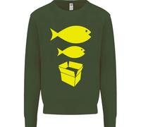 Big Fish Little Fish Cartone Scatola Musica Bambini Felpa Maglione