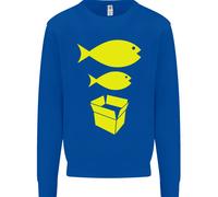 Big Fish Little Fish Scatola Di Cartone Musica Uomo Felpa Maglione