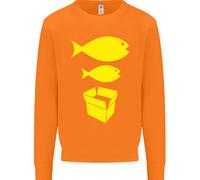 Big Fish Little Fish Scatola Di Cartone Musica Uomo Felpa Maglione