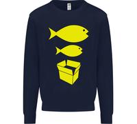 Big Fish Little Fish Scatola Di Cartone Musica Uomo Felpa Maglione
