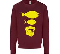 Big Fish Little Fish Scatola Di Cartone Musica Uomo Felpa Maglione