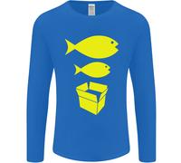 Big Fish Little Fish Scatola Di Cartone Musica Uomo Manica Lunga T-Shirt