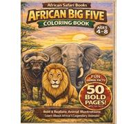 Big Five African Animals: Coloring and Activity Book