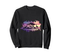 Big Five King Leone Savana Animali Fan Felpa