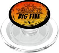 Big Five of Africa Safari Vintage Elefante Leone Rinoceronte PopSockets PopGrip per MagSafe