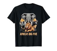 Big Five Safari Africa's Big 5 Wildlife Sudafrica Maglietta