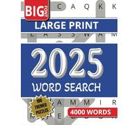 Big Font Large Print Word Seach For Adults: 4000 Words - 100 Themed Puzzles - 40 Words Per Puzzle - 1 Puzzle Per Page - Easy To Read 8,5x11 Print
