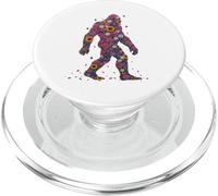 Big foot Sasquatch Flower Power pazzo vecchio hippy PopSockets PopGrip per MagSafe