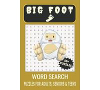 Big Foot Word Search Puzzle Book: Word Searches with Easy to Read Print about Big Foot, Bigfoot Mysteries, Cryptids and More | 6x9 inches, 110 pages | ... Gift for Vacations, Holidays and Free Times