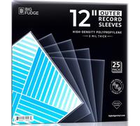 BIG FUDGE Buste per Vinili 33 Giri Esterne - 25 Custodie Vinili - 3 Mil di