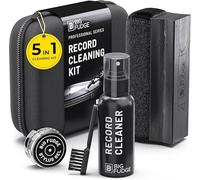 Big Fudge Kit Pulizia Vinili - 5-in-1 - Include Spazzola per Pulizia in Vinile, Liquido per la Pulizia e Gel per Stilo, Custodia Imbottita - Kit Pulizia Dischi Vinile