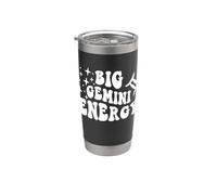 Big Gemini Energy x Gemelli Zodiac Retro Bicchiere termico in acciaio inox doppia parete