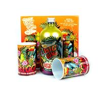 Big Gino Exotic Pack - Gin Da 1l e 2 Jar in Latta - Dolce Con Note Di Ginepro, Pomelo, Bacche Di Pimento E Frutta Tropicale. Ottimo Gin Per Cocktail Esotici E Pestati. (Exotic Pack)