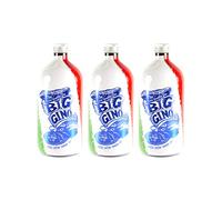 Big Gino - Gin Da 1l Limited Edition Europei 2021- Gin Dolce Profumato Con Note Di Ginepro, Pomelo E Bacche Di Pimento. Ottimo Gin Per Cocktail Esotici, Pestati E Ricchi Di Frutta. (3 Bottiglie)