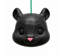 Big Head Squirrel Feeder, Funny Hanging Feeder for Outside Backyard (Black) | Funny Hanging Squirrel Head Feeder with Rear Refill Access for Outdoor Feeding, Wildlife Watching and Backyard Decor.