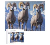 Big Horn Sheep Wildlife Jigsaw Puzzle per adulti Famiglia Attività Giochi Home Decor Puzzle 500 PCS