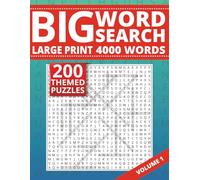 Big Large Print Word Search Book - Volume 1: 200 Themed Word Search Puzzles | Large Print Puzzle Book for Adults, Seniors & Teens | 18pt Easy-to-Read ... Page, Bonus Anagram Challenge | 8.5x11 Format