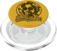 Big Lebowski The Dude Abides Negative Head Shot Portrait PopSockets PopGrip per MagSafe