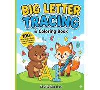 Big Letter Tracing & Coloring Book: Fun Learning Activity Workbook for Preschoolers & Kindergarten - Learn to Write Alphabet Letters, Numbers, Shapes, Mazes & Games (Ages 3-5)