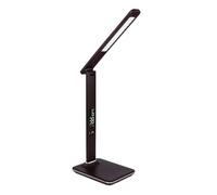 Globo Lampada Da Scrivania LED Cromata Dimmabile Con Orario Colori